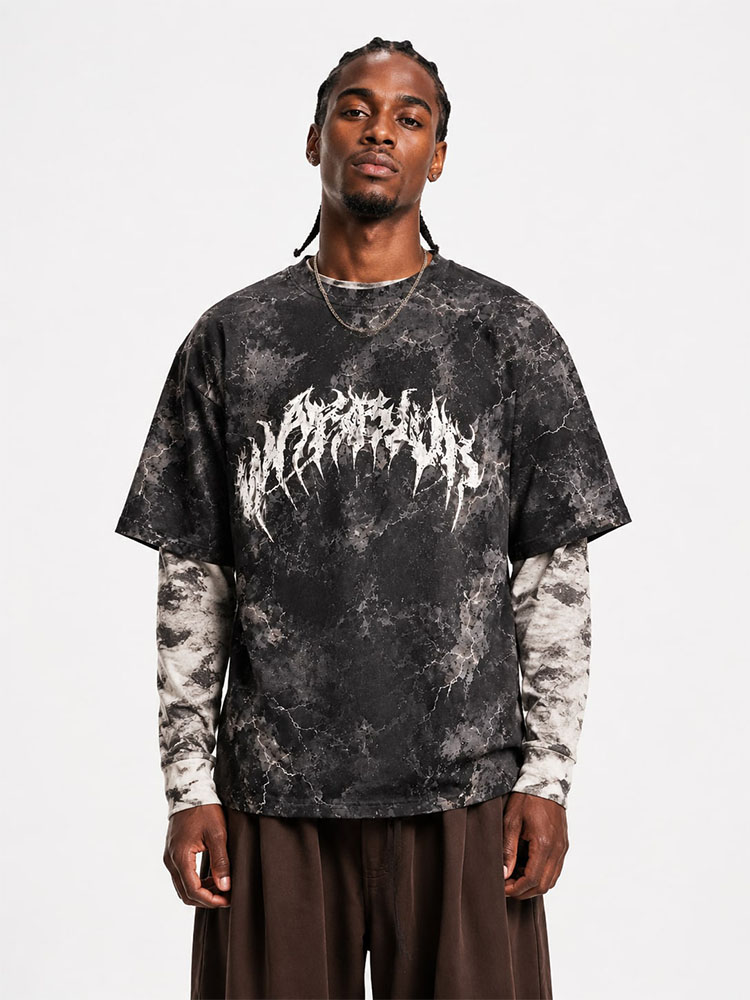 Warfare Knight Eco Oversized Graphic Tees · GRS Certified