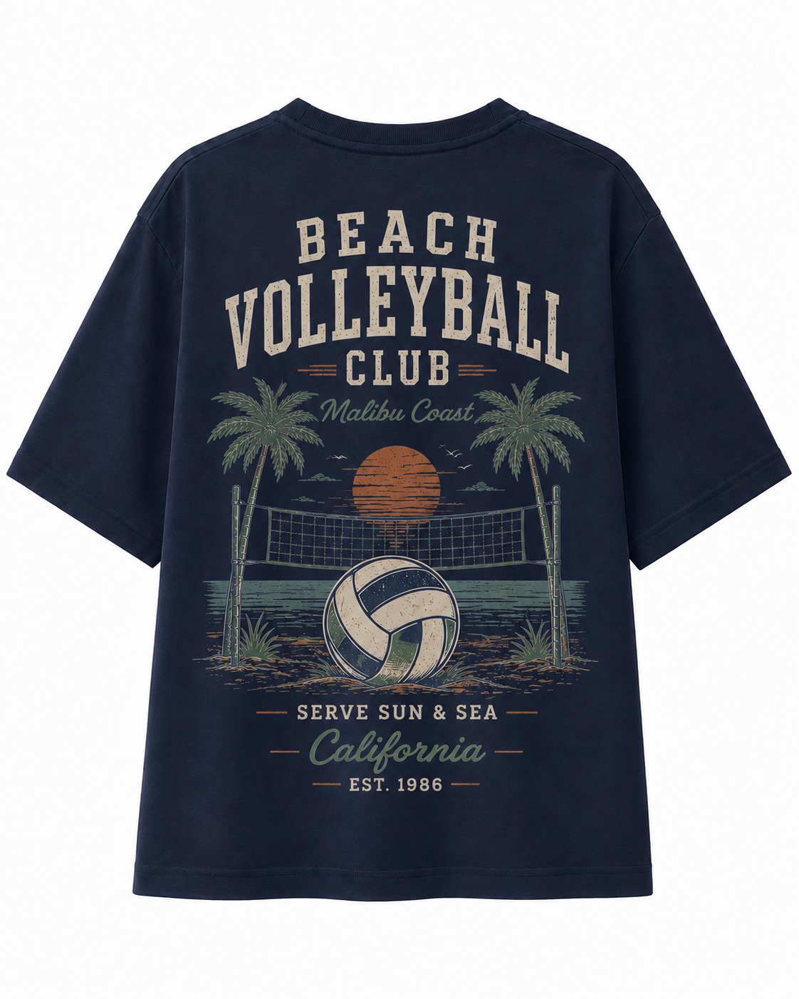 Beach Volleyball Club V-Neck Tee