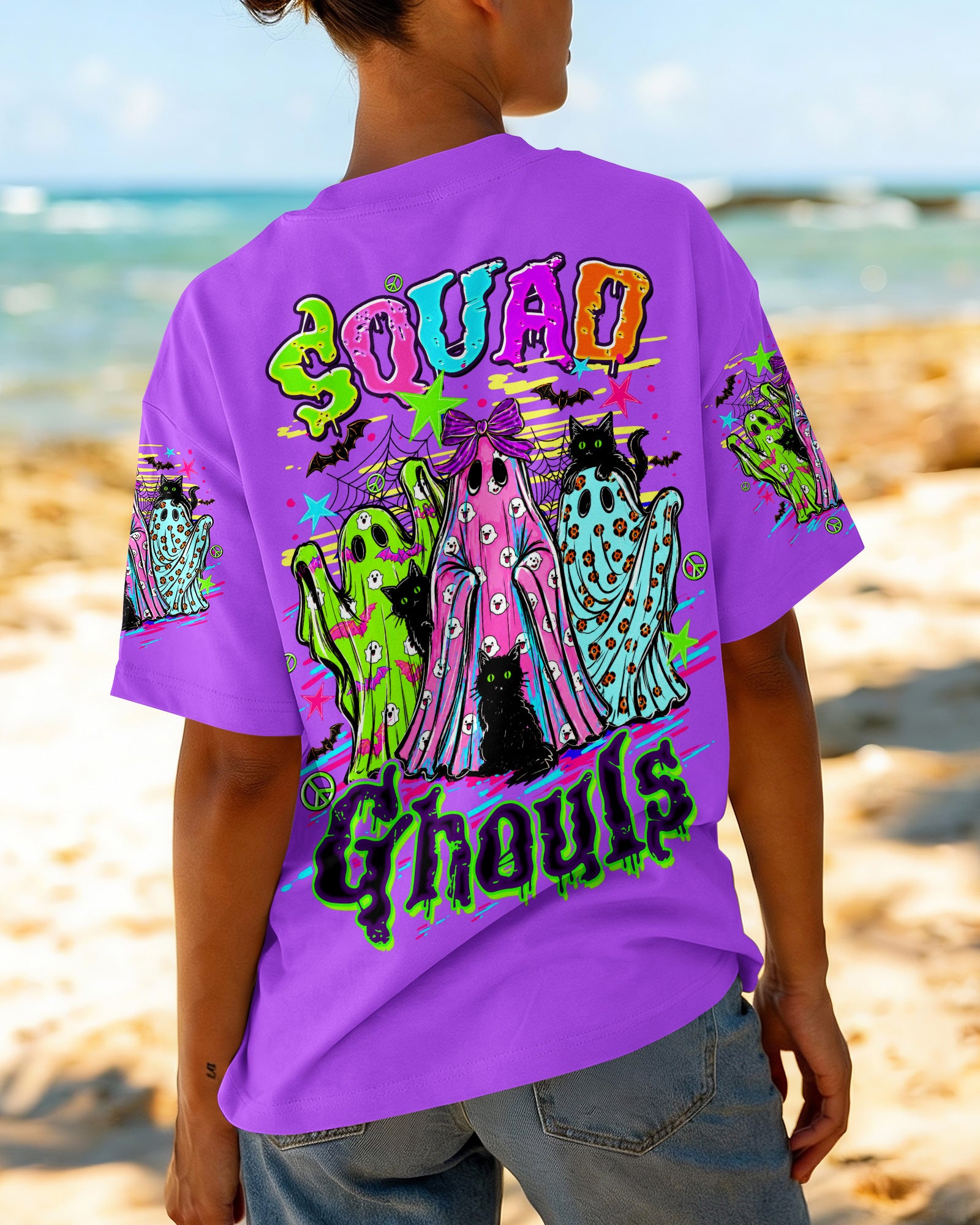 SQUAD GHOULS BOO HALLOWEEN ALL OVER PRINT 
