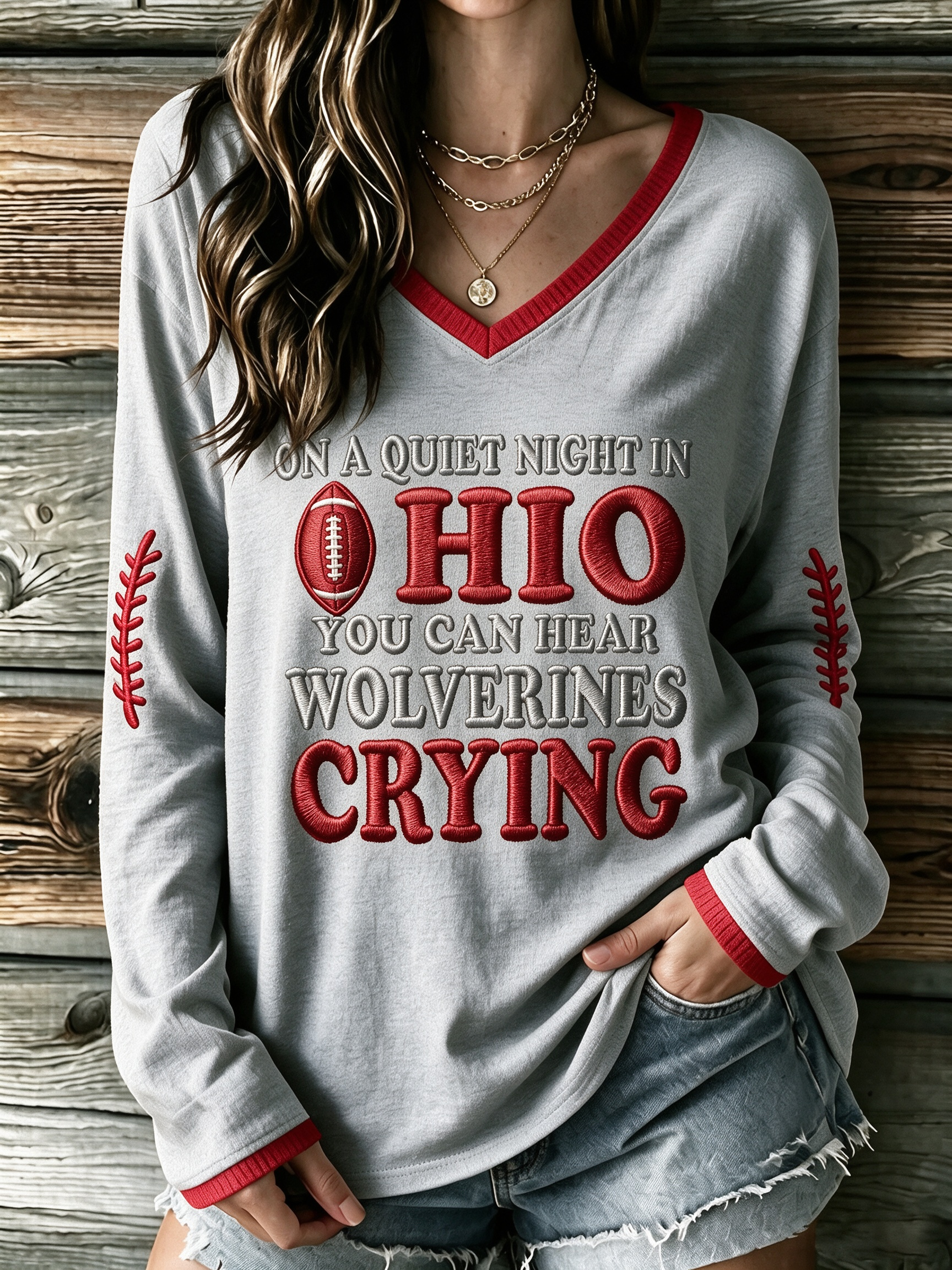 Women's American football Long Sleeve T-shirt