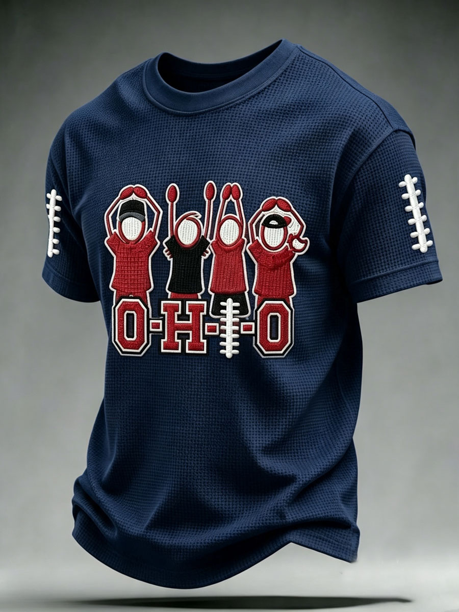 Men'S Football Fan Waffle T-Shirt