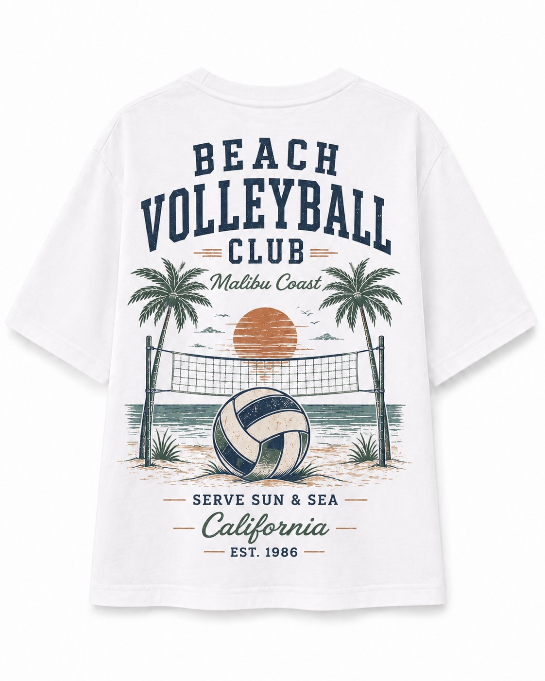 Beach Volleyball Club V-Neck Tee