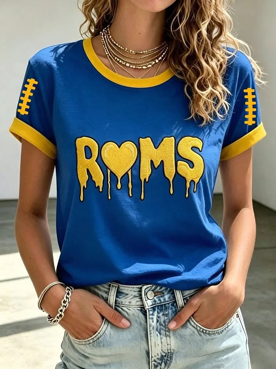 Women's Football Print T-shirt