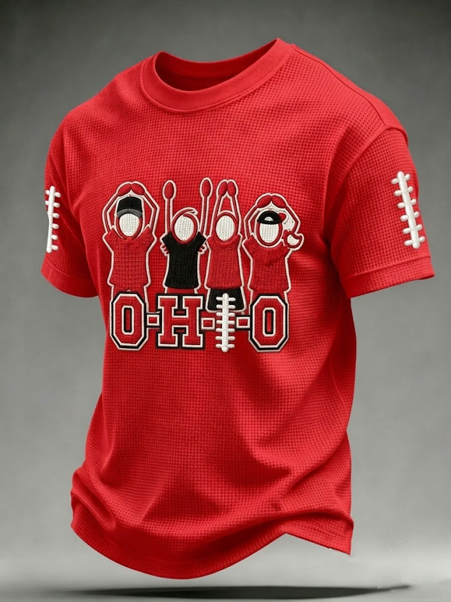 Men'S Football Fan Waffle T-Shirt
