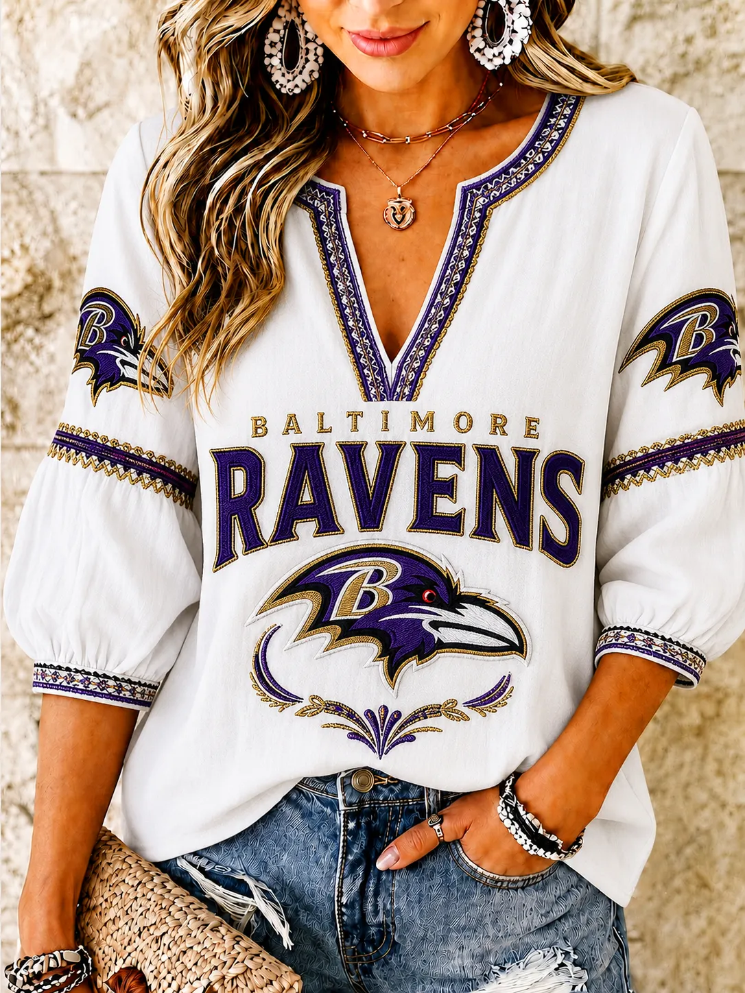 Women's Football   V-Neck