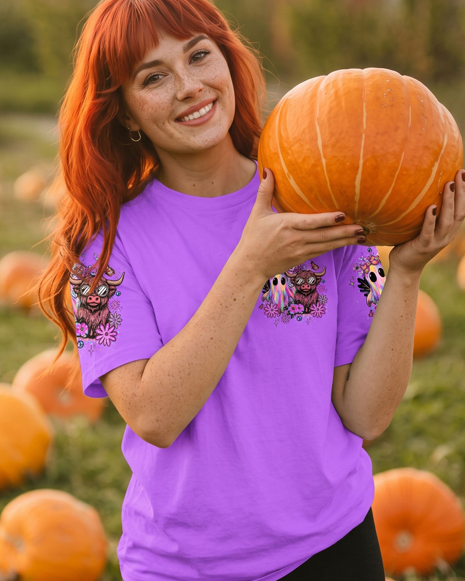 MOO I MEAN BOO HALLOWEEN ALL OVER PRINT