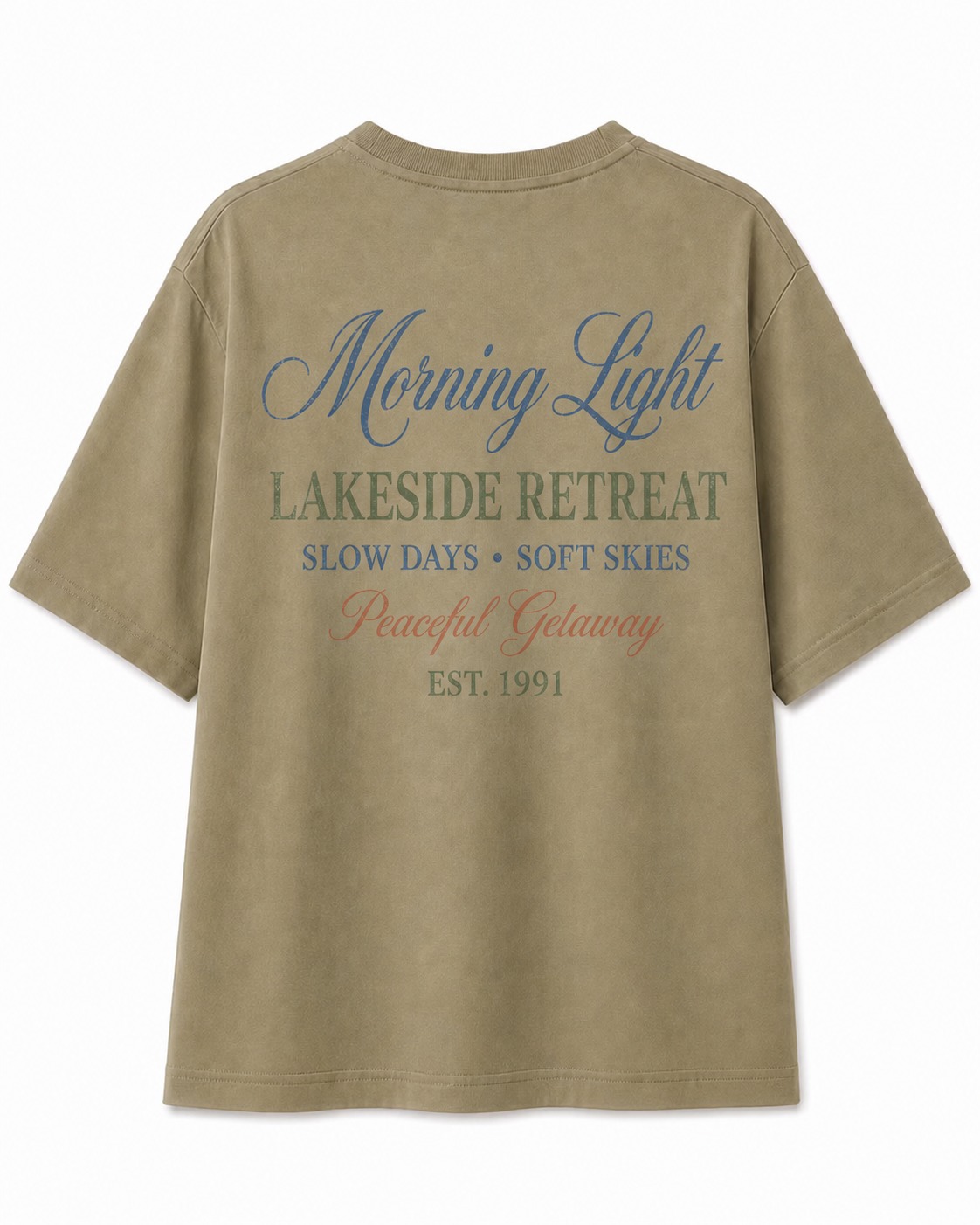 Quiet Water Evenings V-Neck Tee