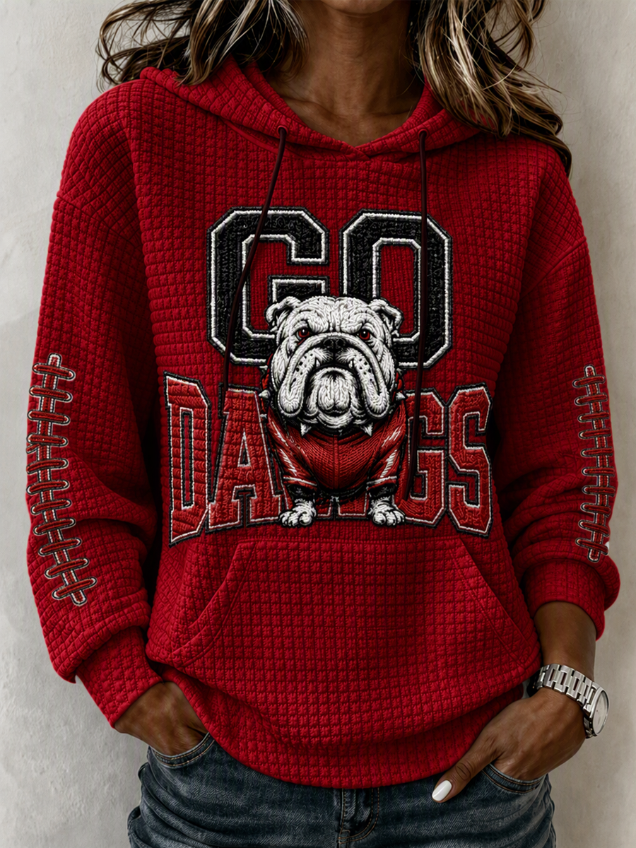 Women's Football Print Sweatshirt