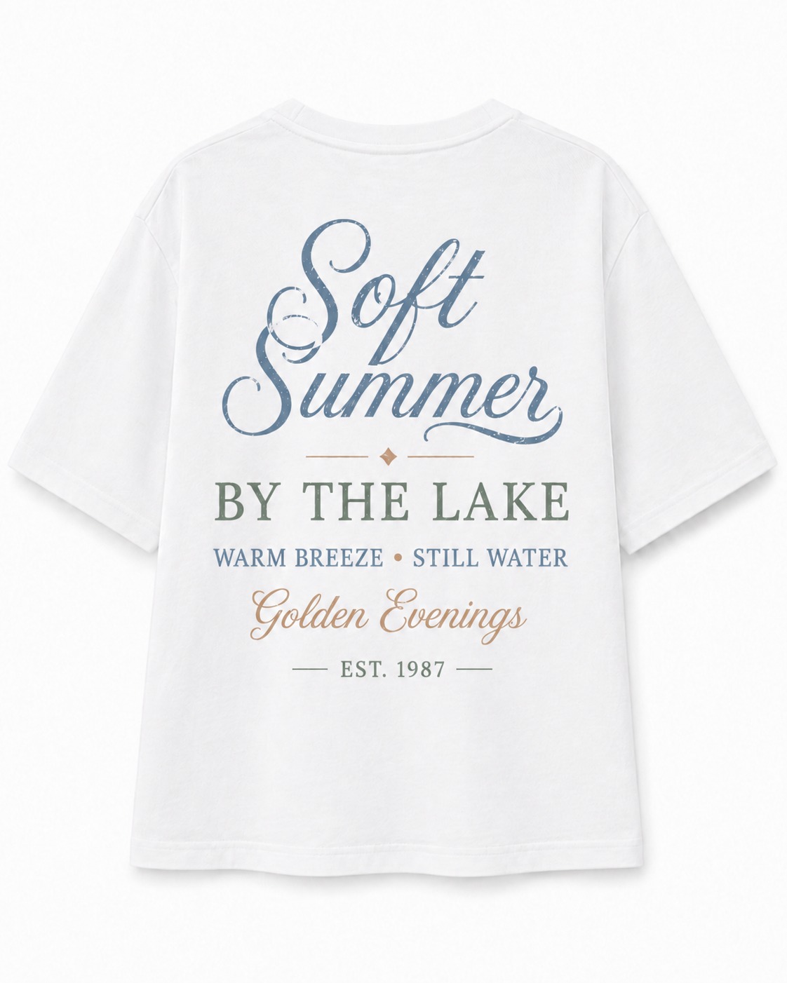 Soft Summer Lake V-Neck Tee