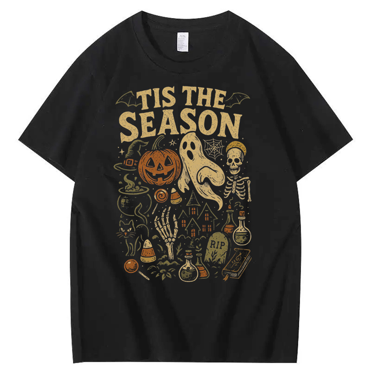 Tis The Season  Pattern100% Cotton T-Shirt