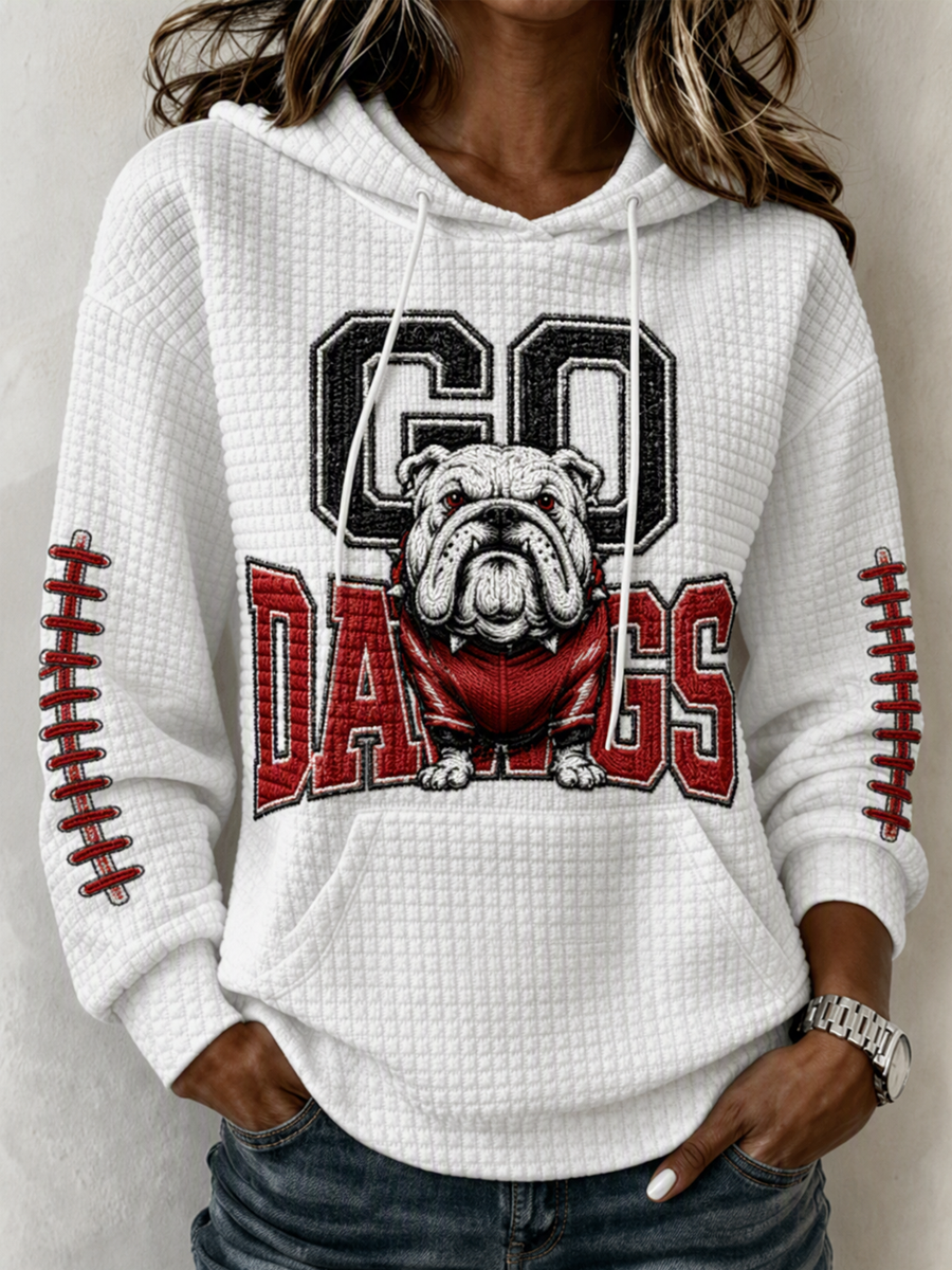 Women's Football Print Sweatshirt