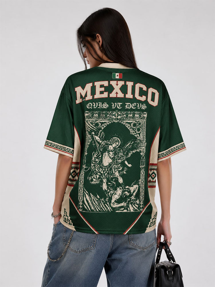 Angel Graphic Graphic Mesh Jersey