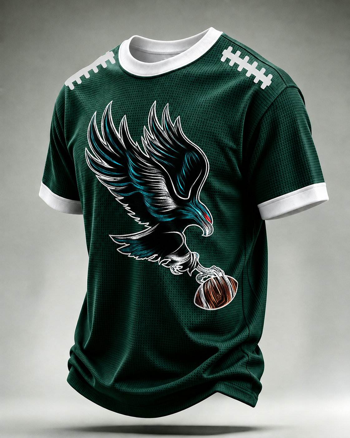 Men'S Football Print Waffle T-Shirt