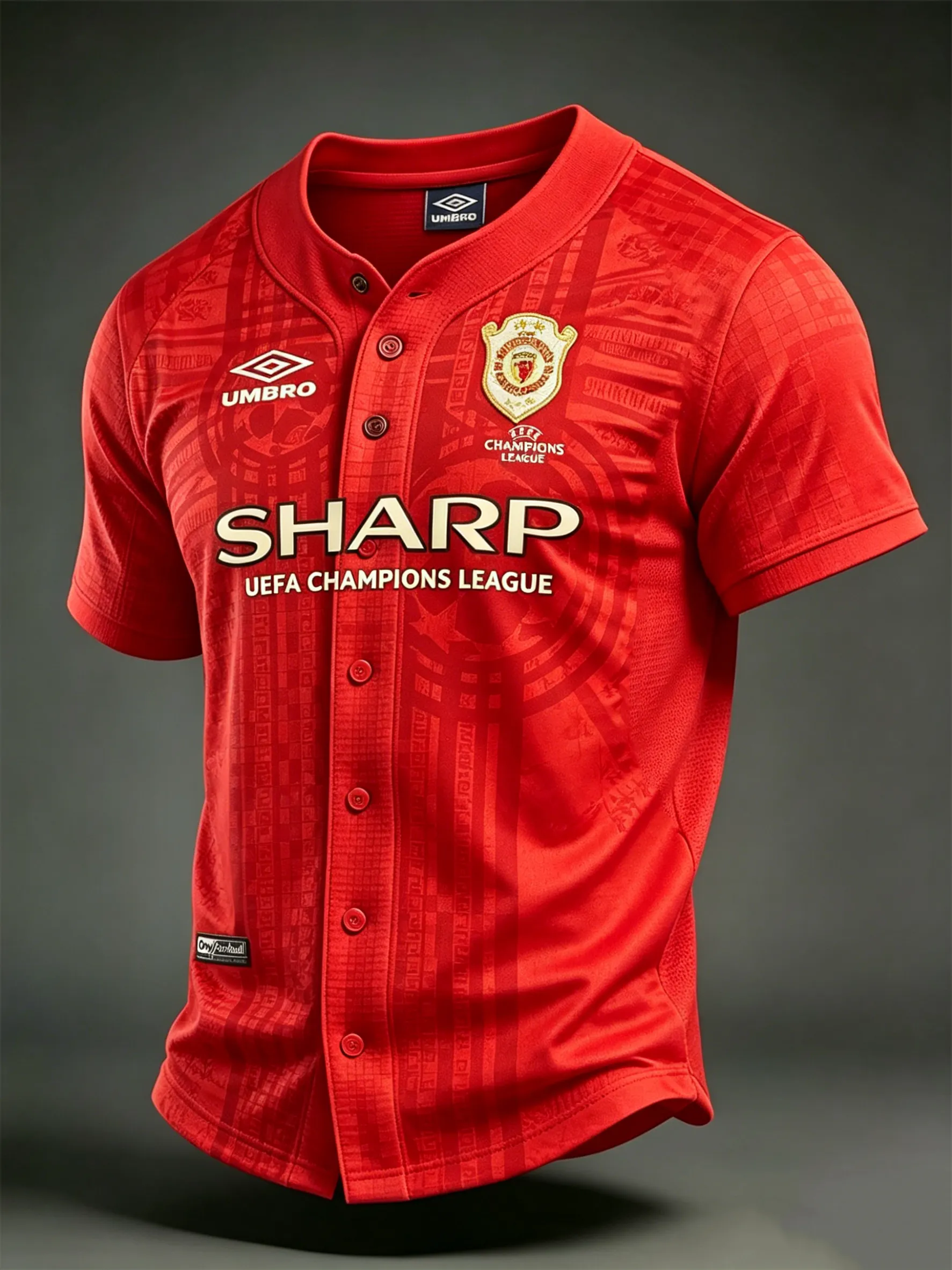 Men's   Football   Print Shirt