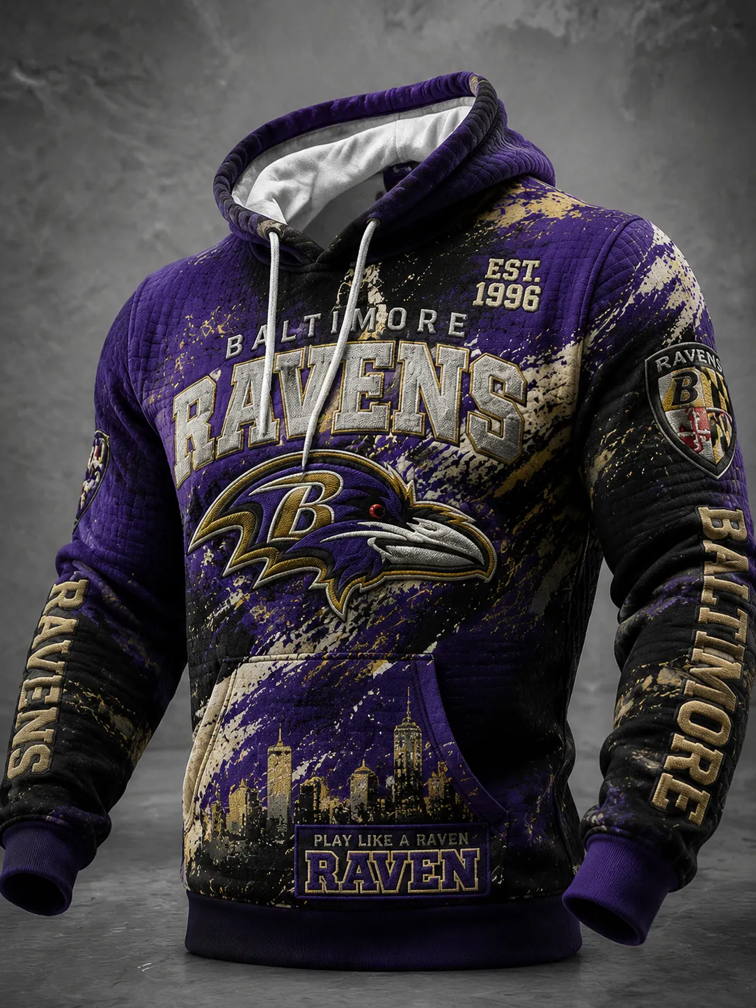 Men's Football Print Sweatershirt