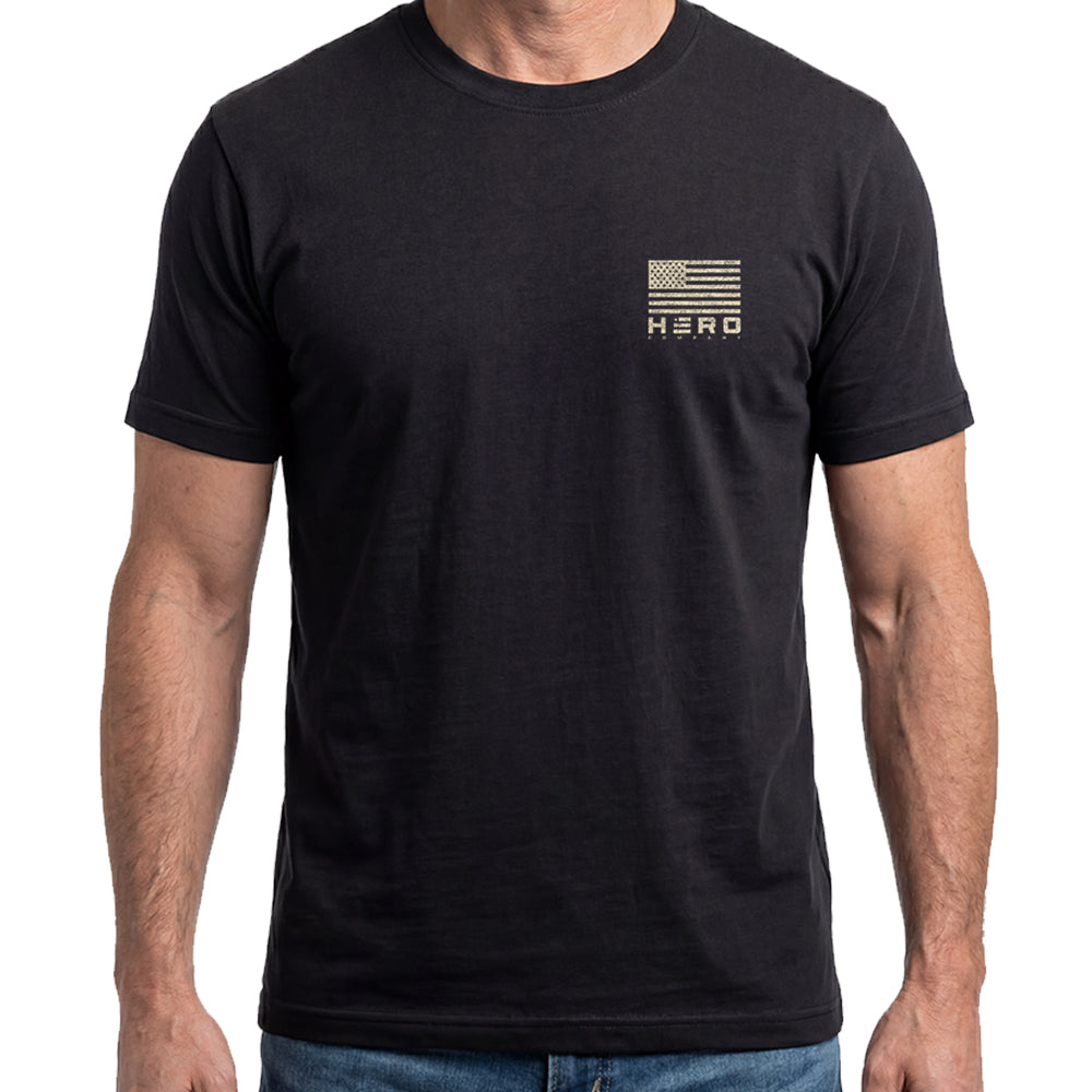 Labs & Liberty Yellow Lab Black Tee