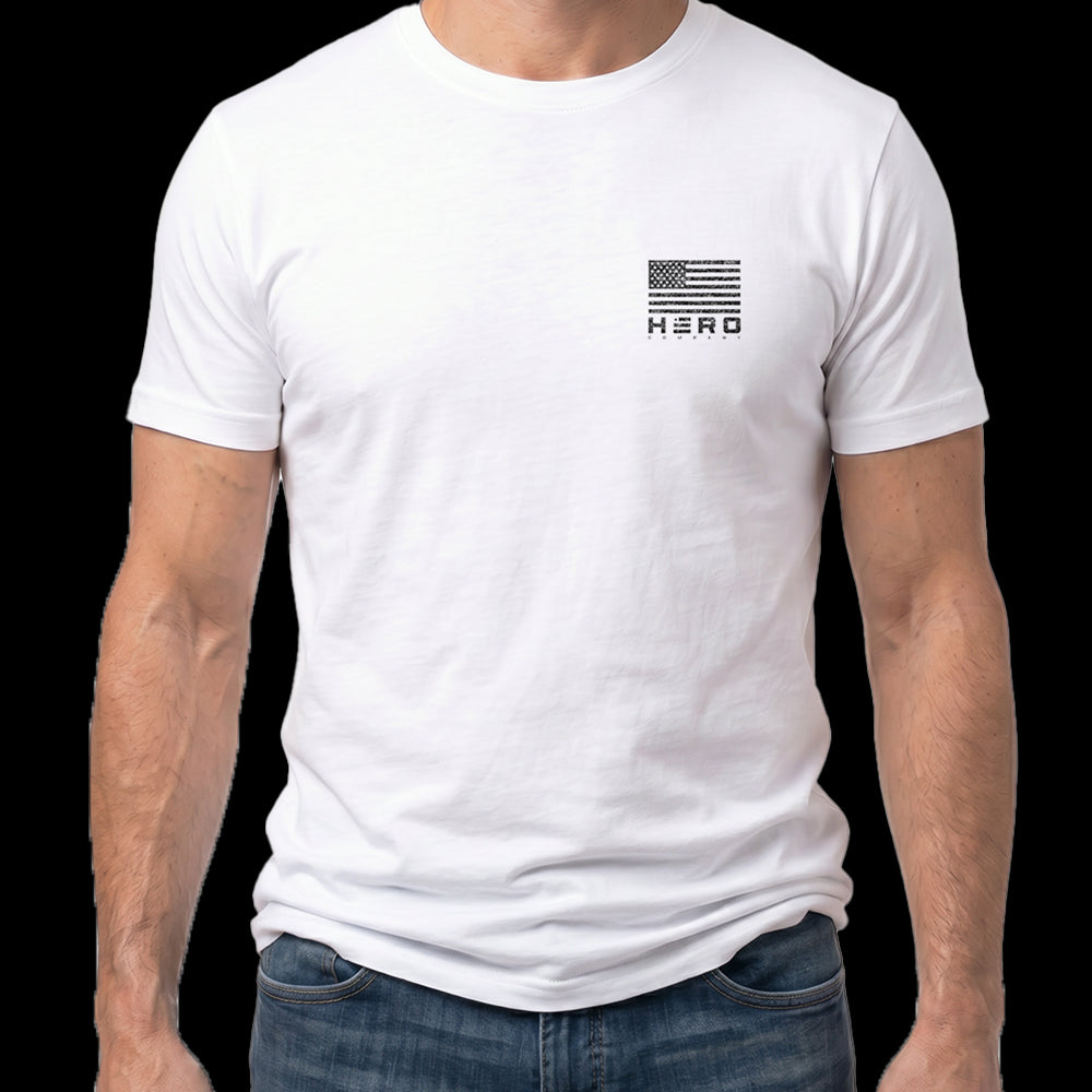 Labs & Liberty Black Lab White Tee