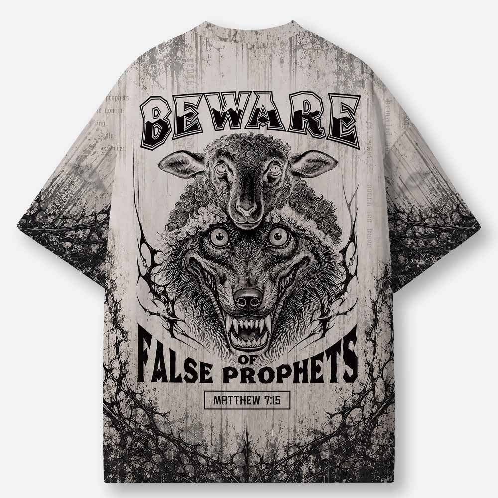 Wolf and Sheep Eco Oversized Graphic Tees · GRS Certified