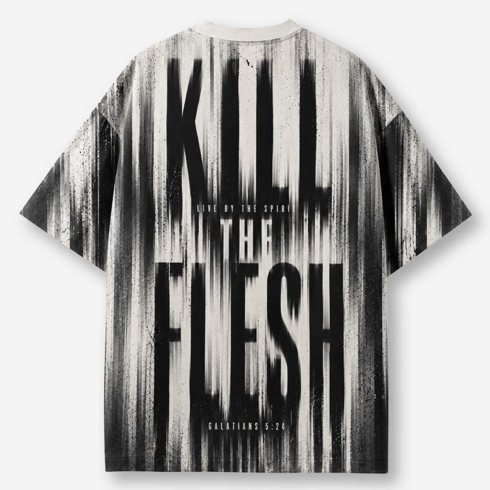Kill The Flesh Eco Oversized Graphic Tees · GRS Certified