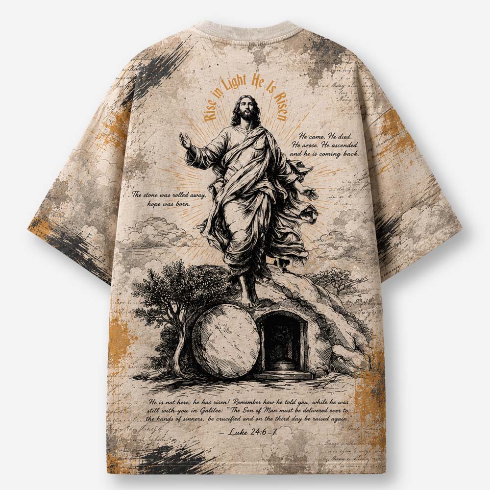 Open Tomb Eco Oversized Graphic Tees · GRS Certified