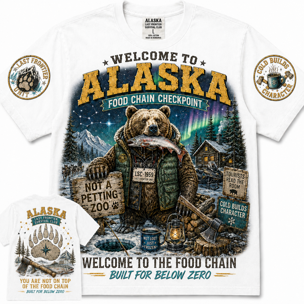 Alaska Food Chain Polar Bear T-Shirt