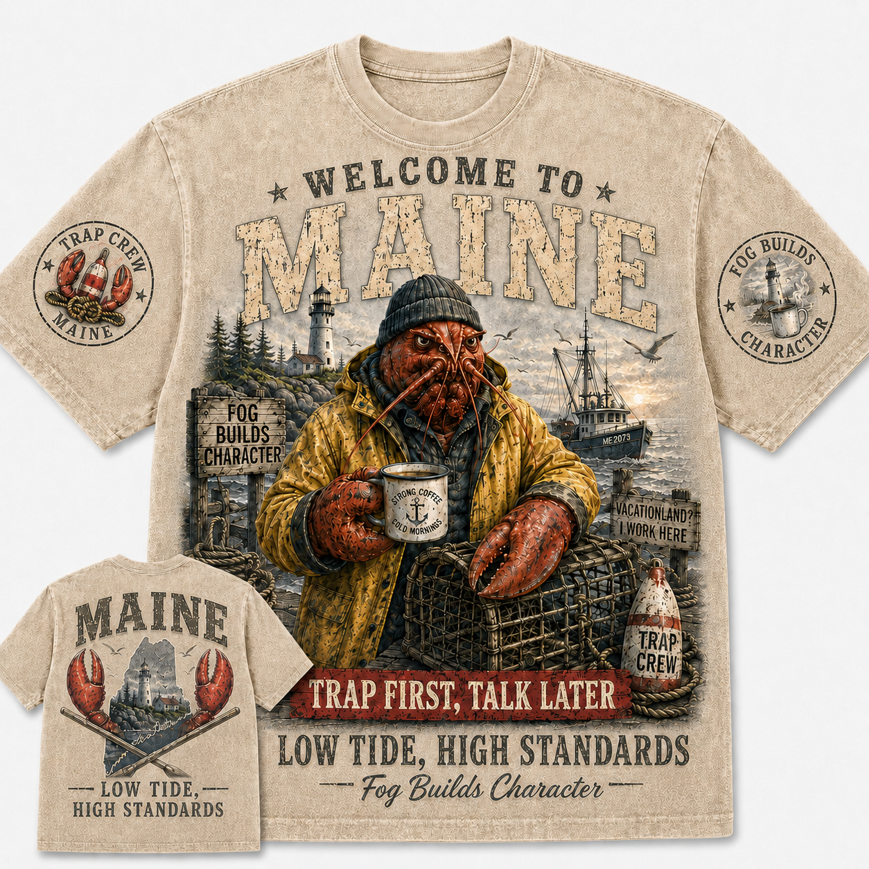 Maine Lobster Low Tide T-Shirt