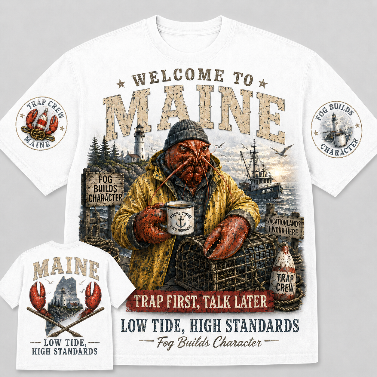 Maine Lobster Low Tide T-Shirt