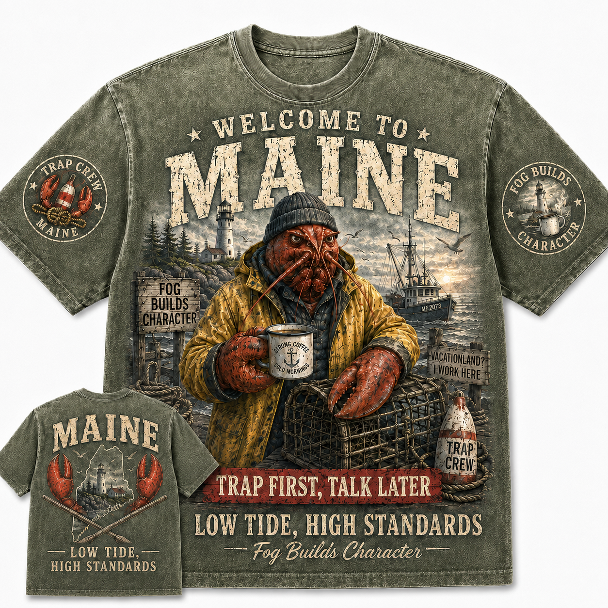 Maine Lobster Low Tide T-Shirt