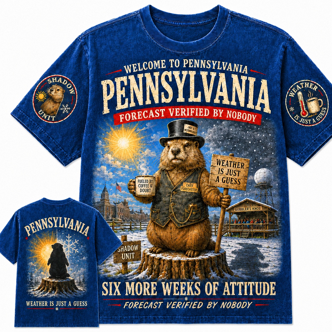 Pennsylvania Groundhog Six More Weeks T-Shirt
