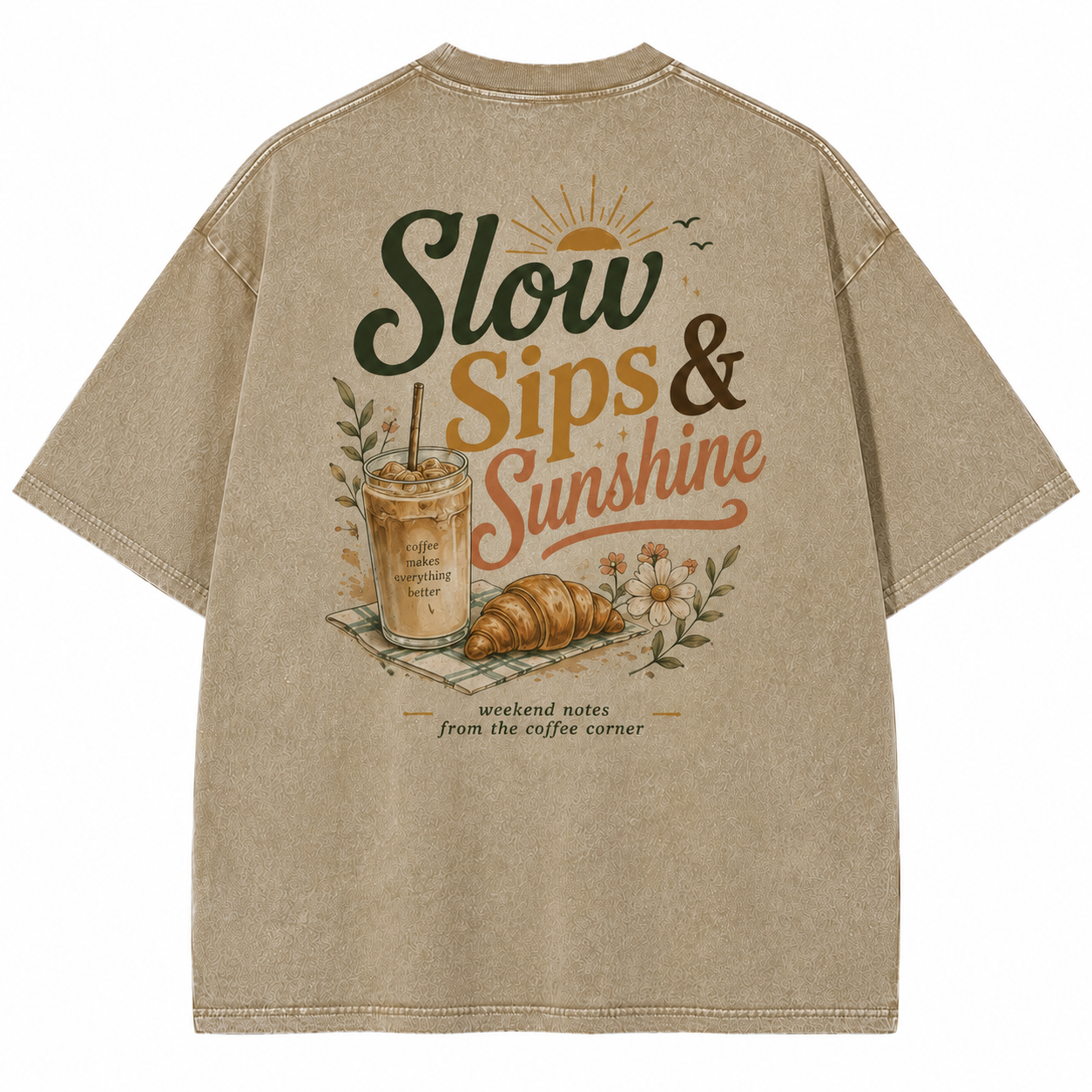 Slow Sips Sunshine Coffee Tee