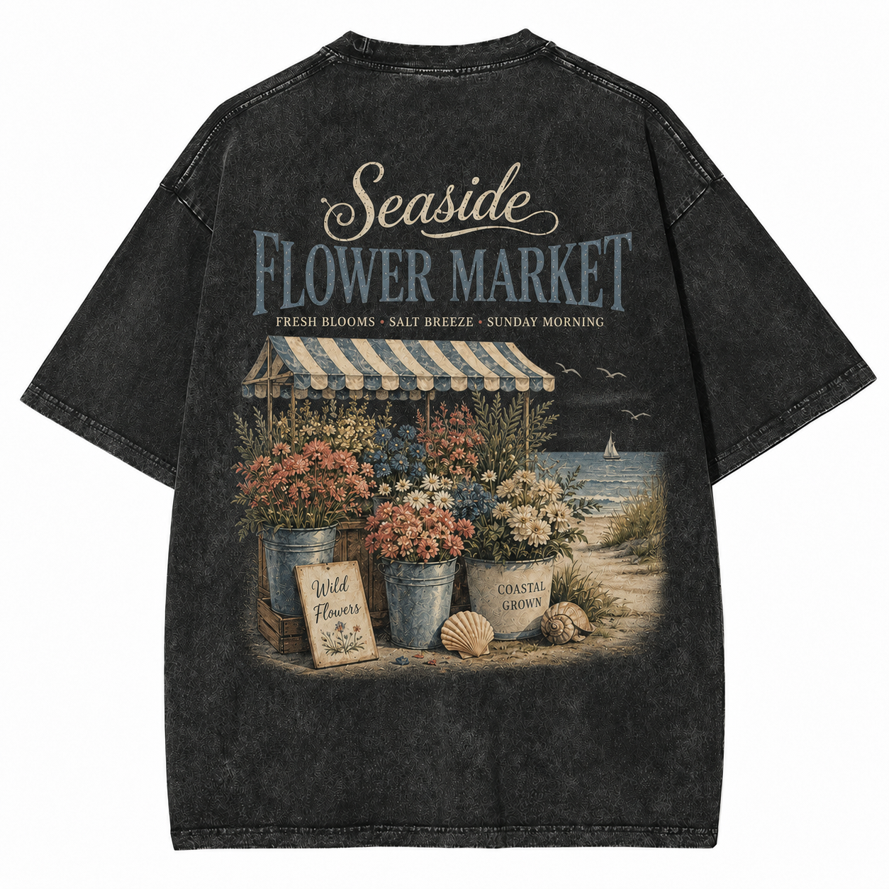 Seaside Flower Market Tee