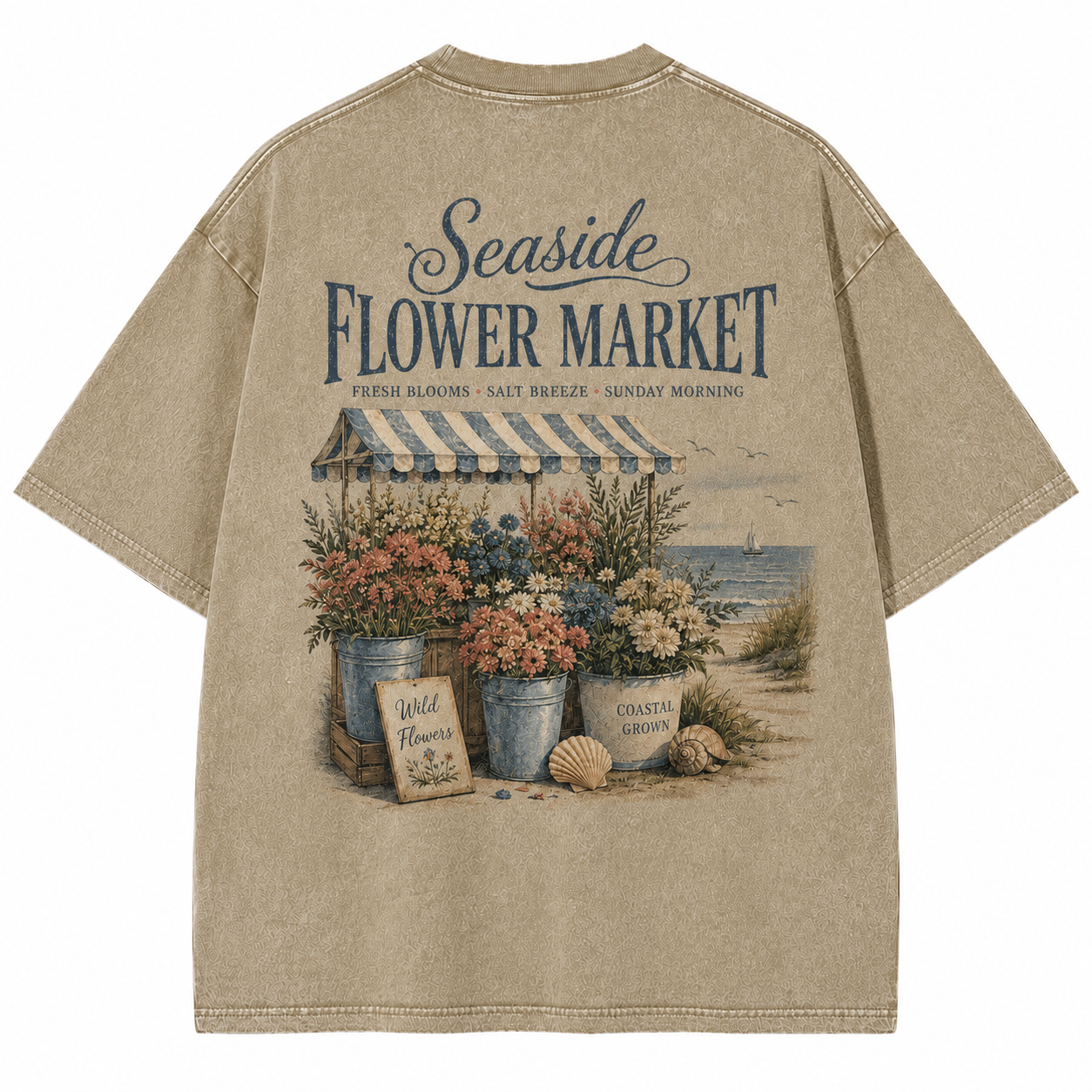 Seaside Flower Market Tee