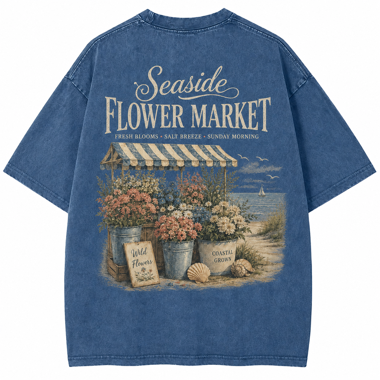 Seaside Flower Market Tee