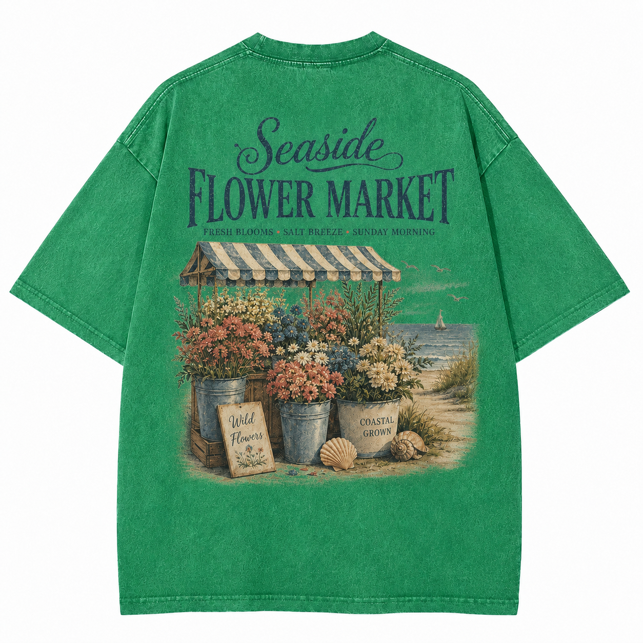 Seaside Flower Market Tee