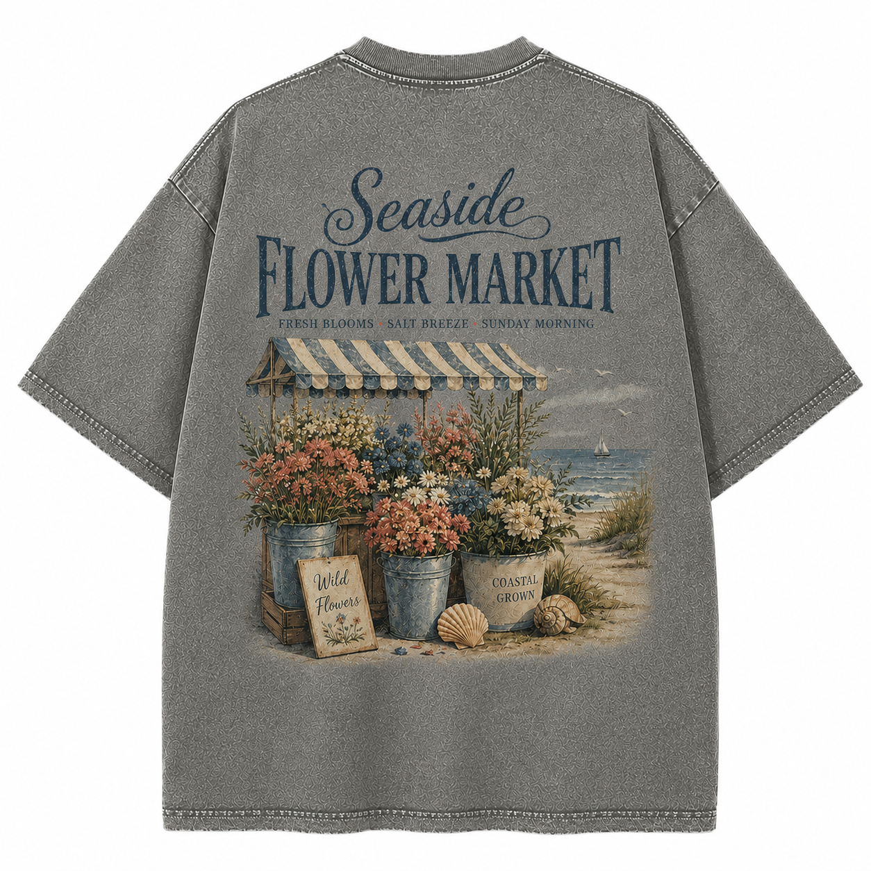Seaside Flower Market Tee