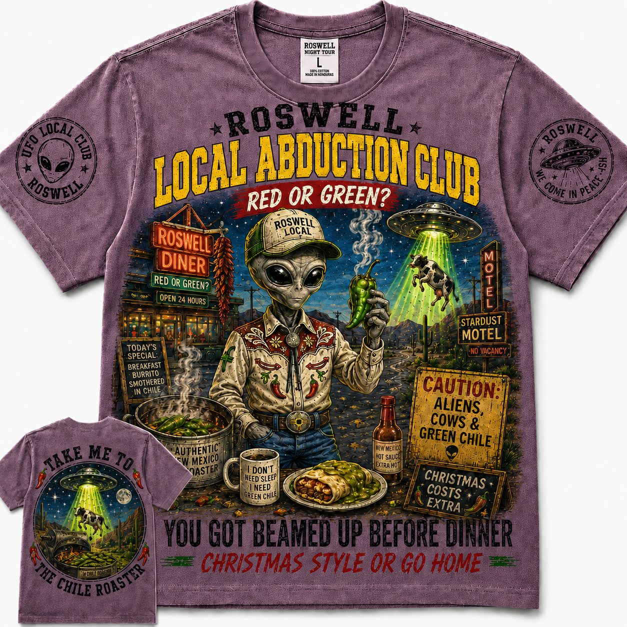 Roswell Local Abduction Club T-Shirt