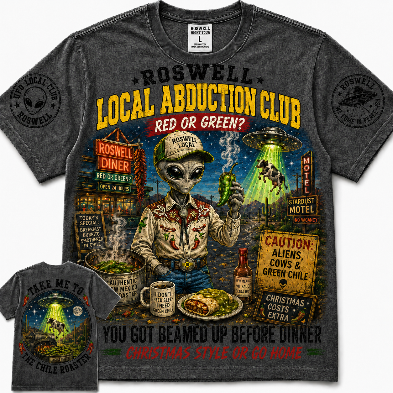 Roswell Local Abduction Club T-Shirt