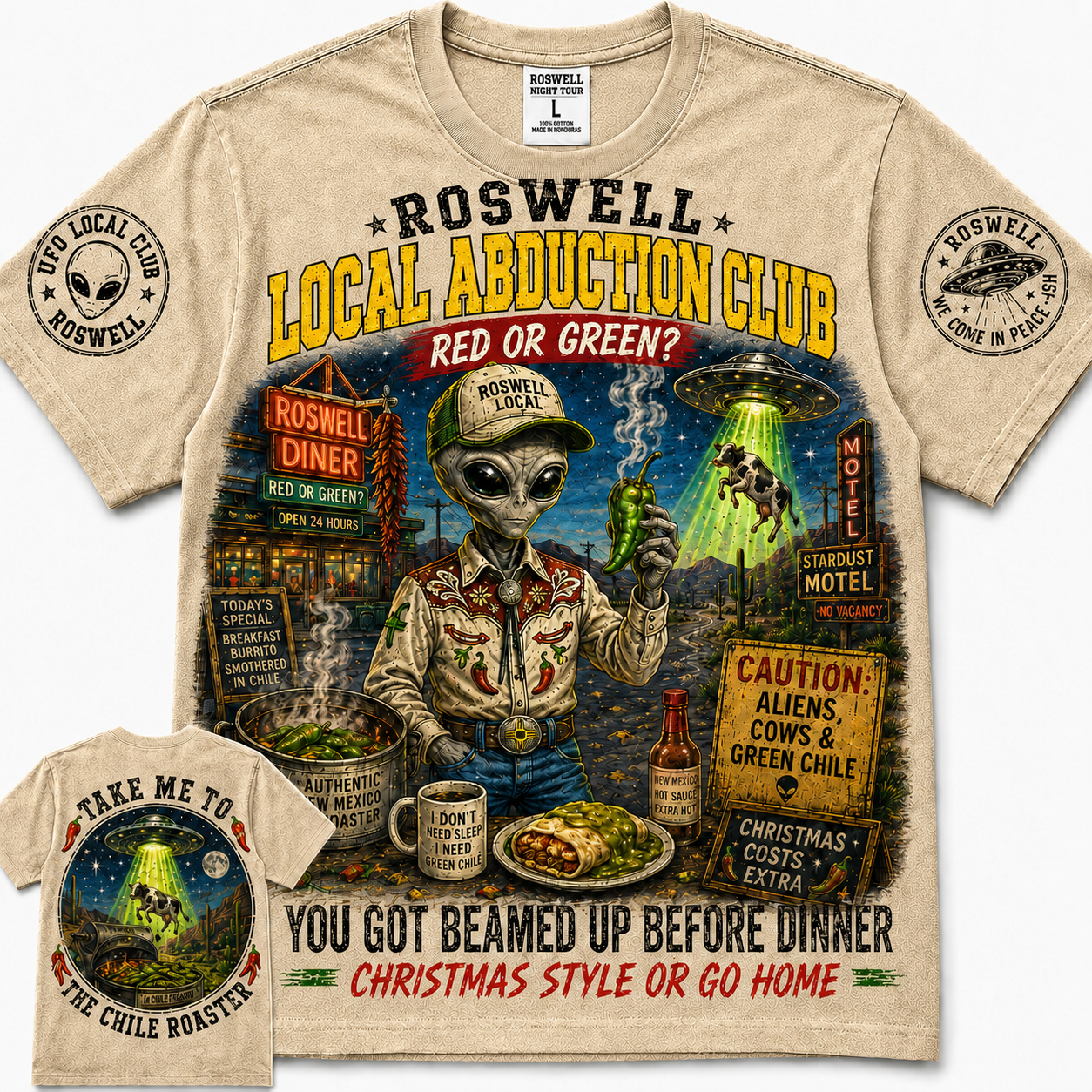 Roswell Local Abduction Club T-Shirt