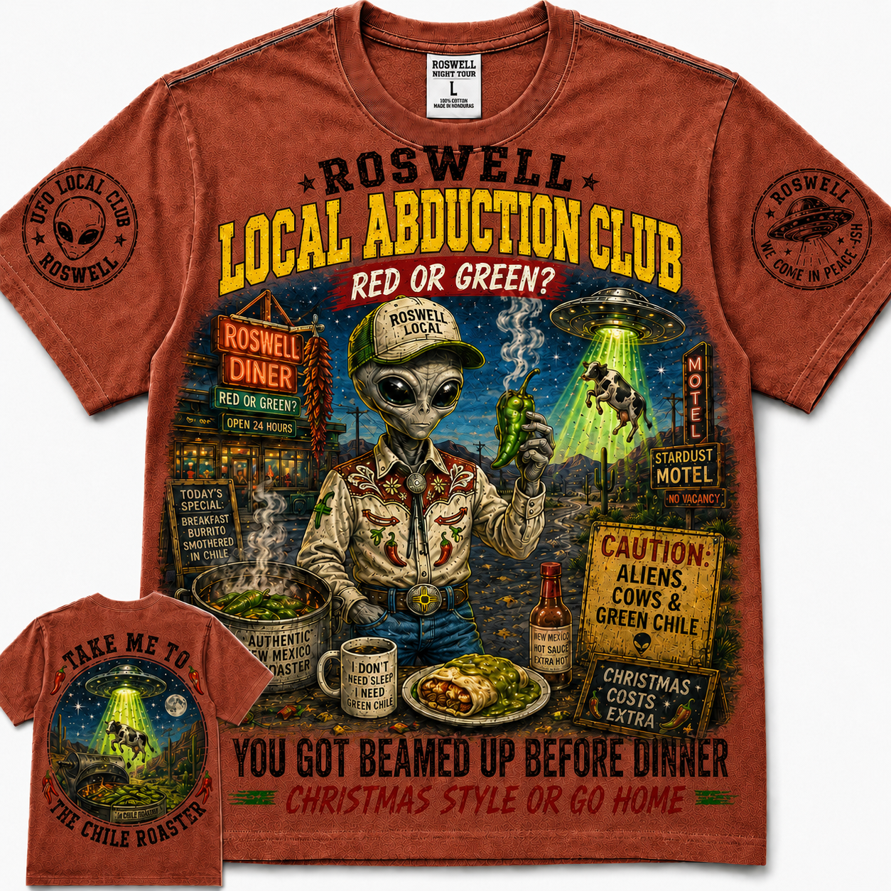 Roswell Local Abduction Club T-Shirt