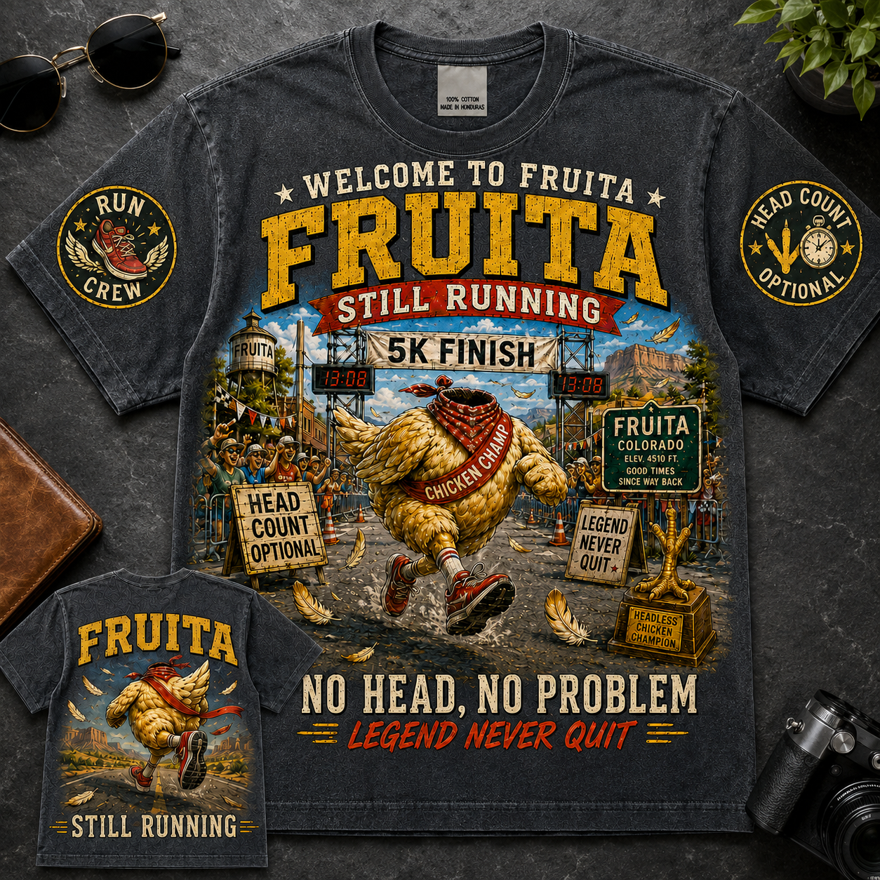 Fruita No Head No Problem Chicken T-Shirt