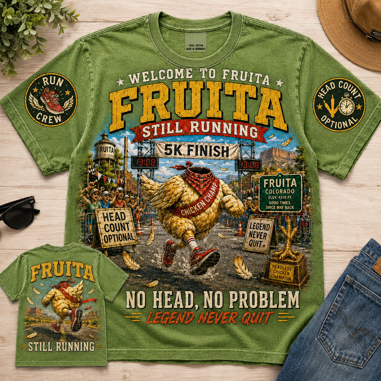 Fruita No Head No Problem Chicken T-Shirt