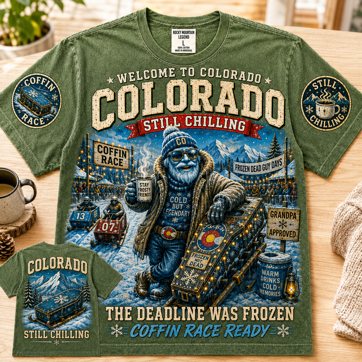 Colorado Still Chilling Coffin Race T-Shirt