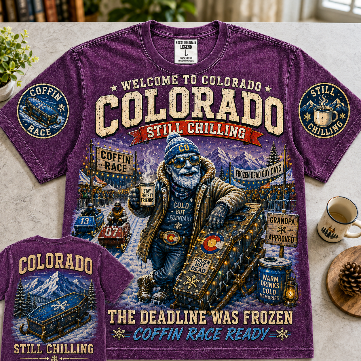 Colorado Still Chilling Coffin Race T-Shirt