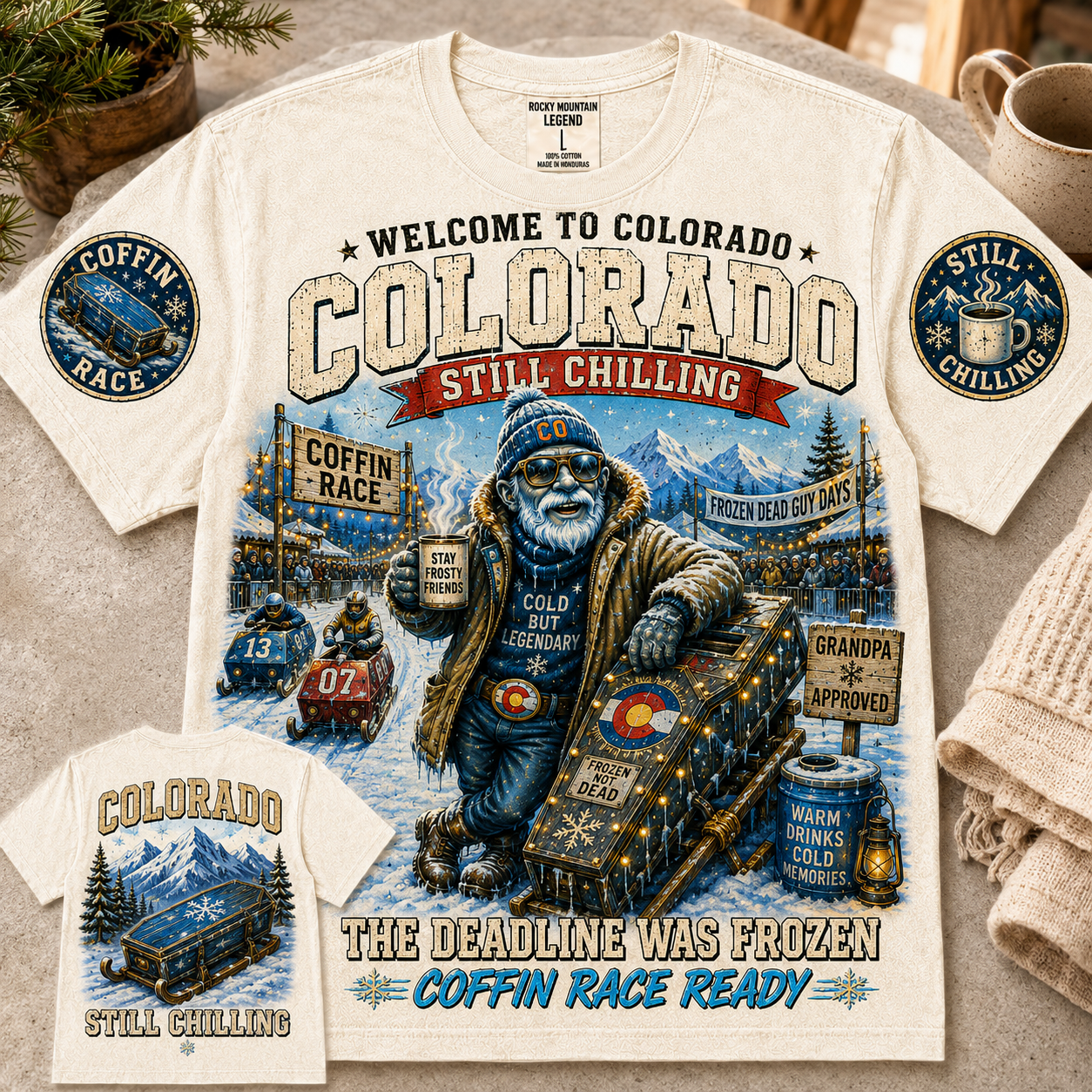 Colorado Still Chilling Coffin Race T-Shirt
