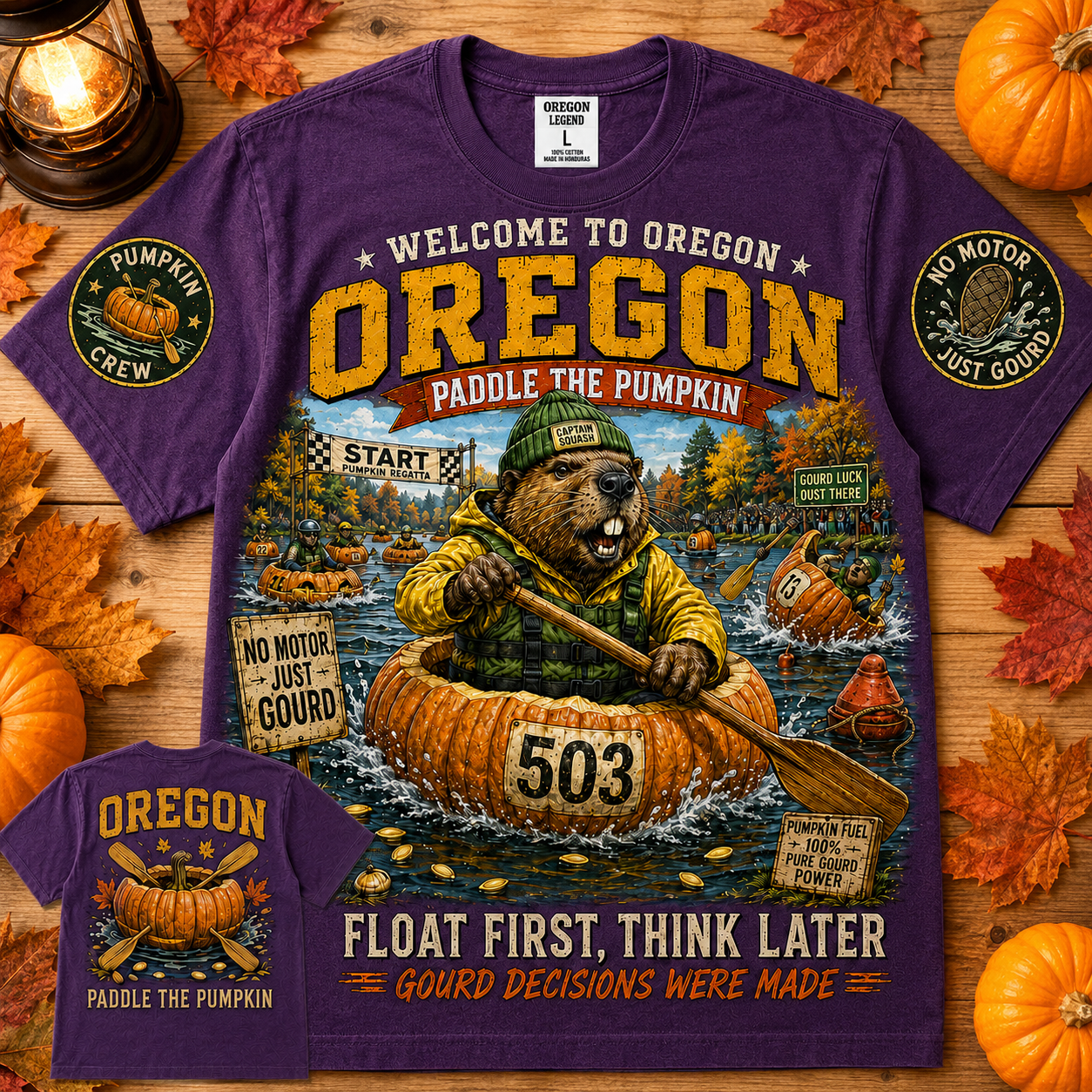 Oregon Paddle The Pumpkin T-Shirt