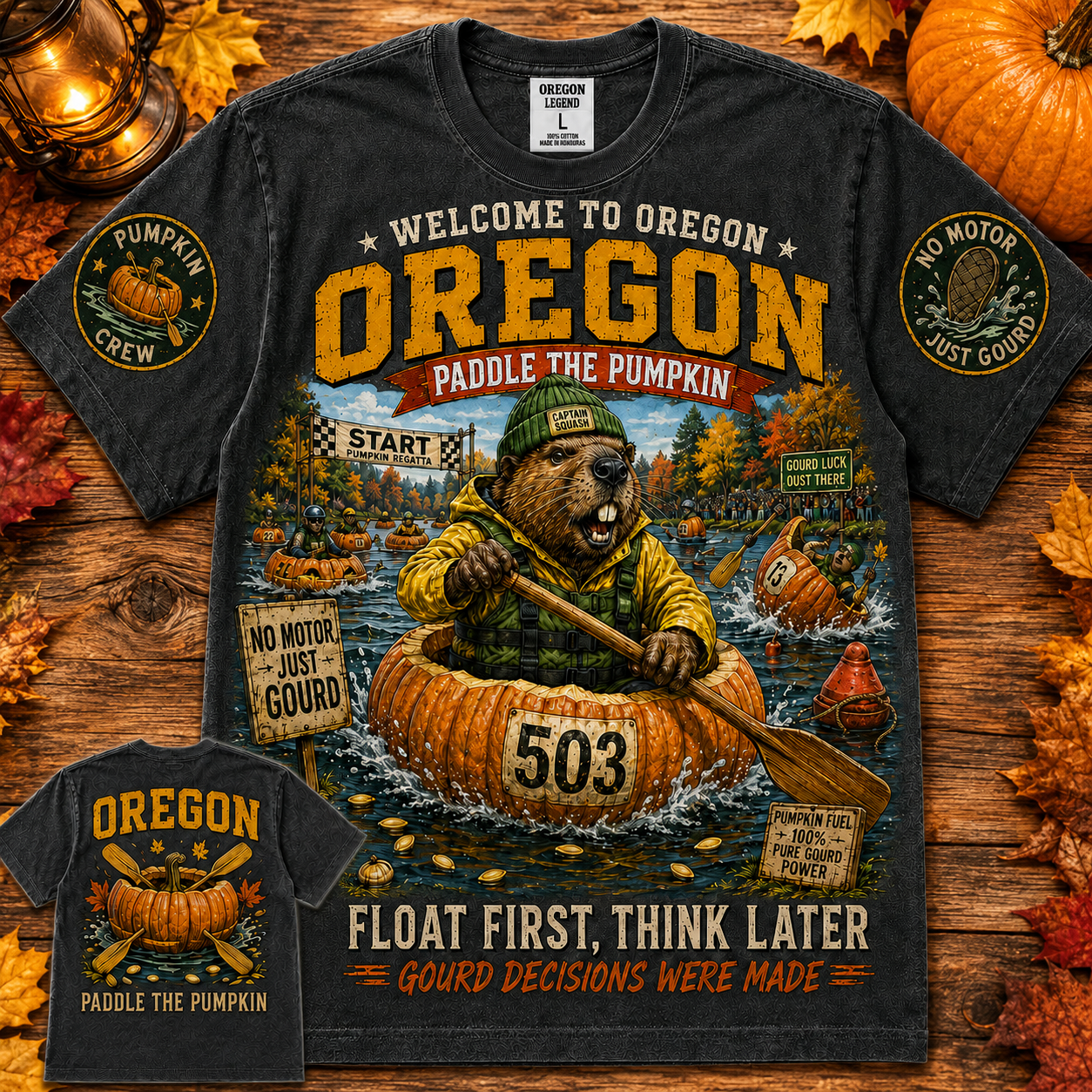Oregon Paddle The Pumpkin T-Shirt