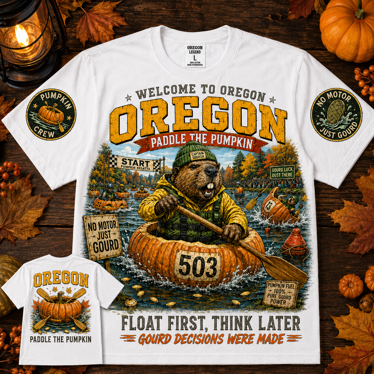 Oregon Paddle The Pumpkin T-Shirt