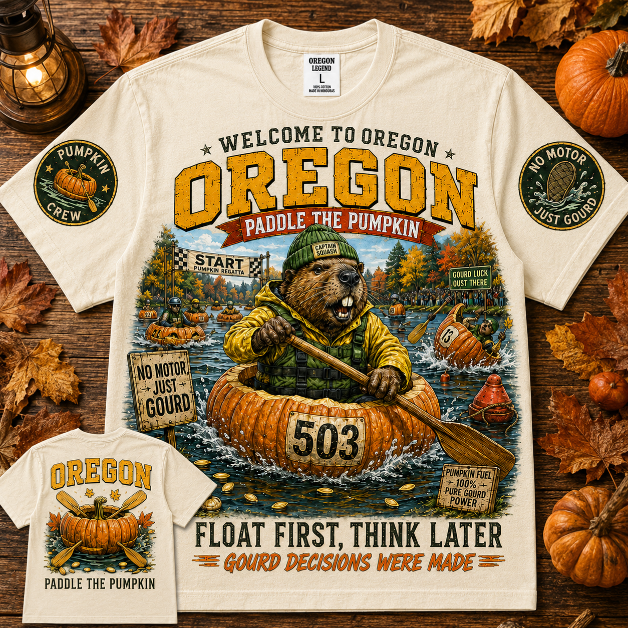 Oregon Paddle The Pumpkin T-Shirt