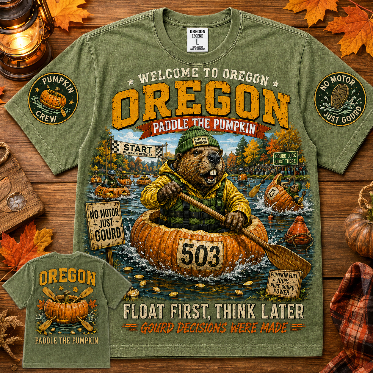 Oregon Paddle The Pumpkin T-Shirt