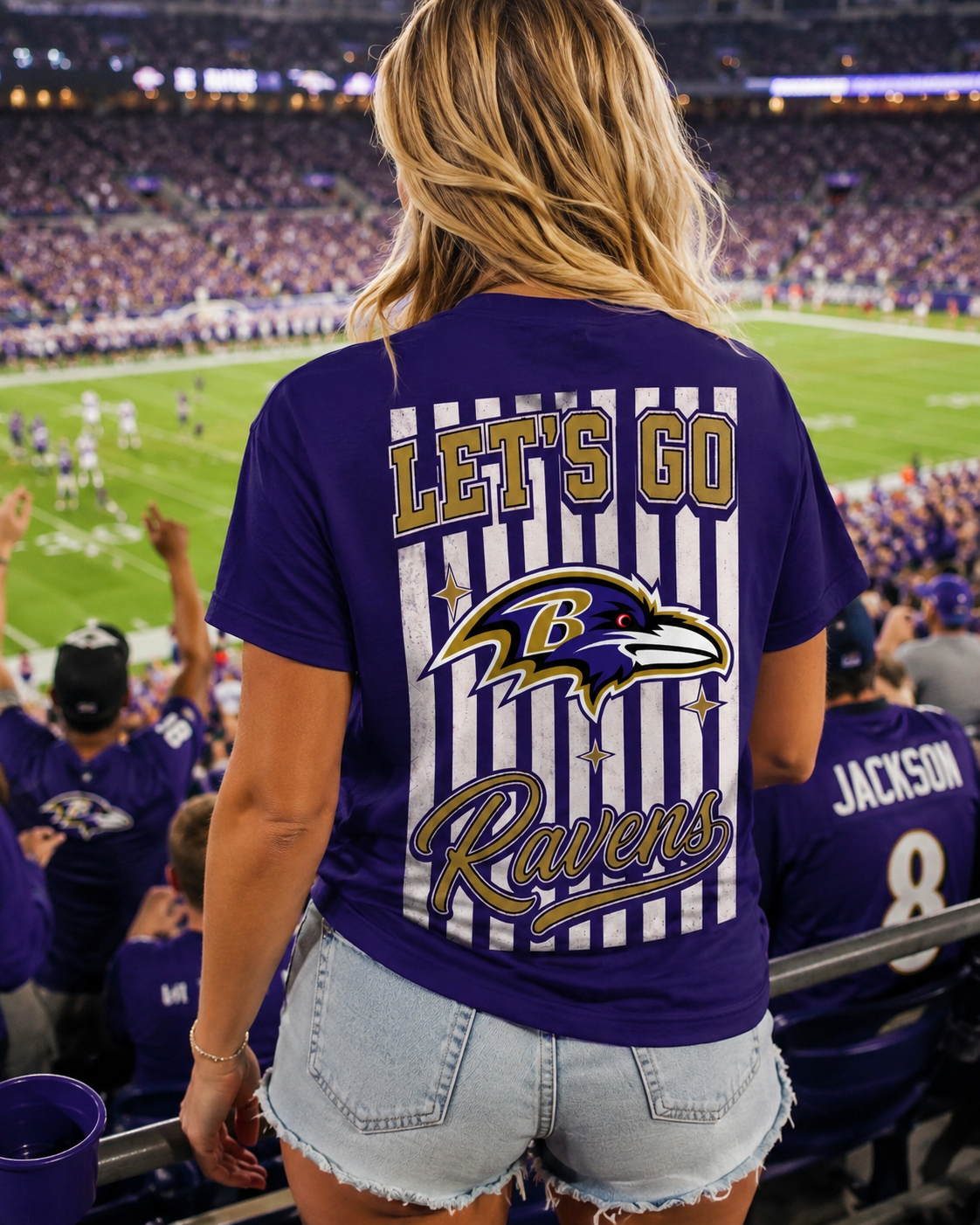 Baltimore Ravens | Premium NFL Victory Stripe 3D Shirt NY